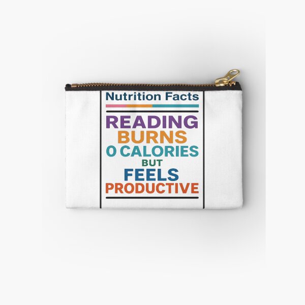 Item preview, Reading Burns 0 Calories But Feels Productive Funny Reader Design designed and sold by BookedAndDesign.