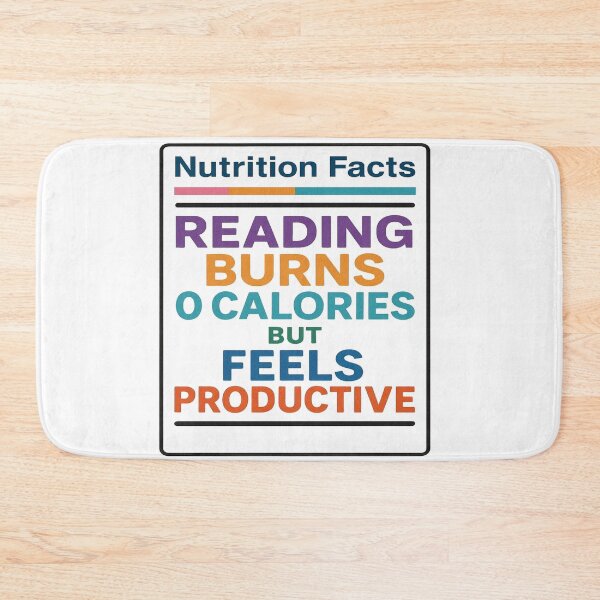 Item preview, Reading Burns 0 Calories But Feels Productive Funny Reader Design designed and sold by BookedAndDesign.