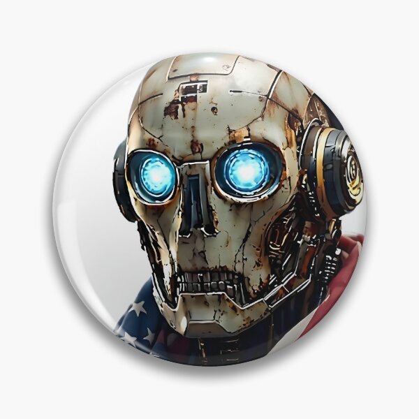 Item preview, Cyberpunk Uncle Sam: Distopian Freedom Fighter designed and sold by ToxicInkArt.