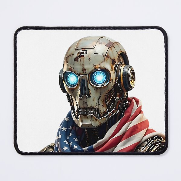 Item preview, Cyberpunk Uncle Sam: Distopian Freedom Fighter designed and sold by ToxicInkArt.