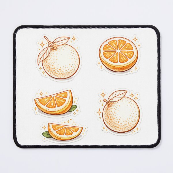 Item preview, Minimalist Orange Sticker Set Slices Halves – Clean Citrus Line Art Collection | Orange Aesthetic Gift designed and sold by irfanshikh.
