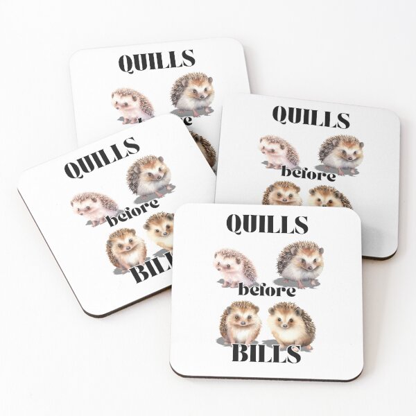 Item preview, Quills Before Bills Cute Pygmy Hedgehog Lovers Design designed and sold by Glitch-Cult.