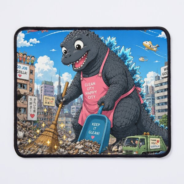 Item preview, Giant Monster City Cleanup Day designed and sold by Kunal Jangam.
