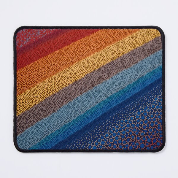 Item preview, Aboriginal Inspired Dot Art - Colorful Sand Lines designed and sold by GrinGalore.