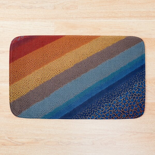 Item preview, Aboriginal Inspired Dot Art - Colorful Sand Lines designed and sold by GrinGalore.