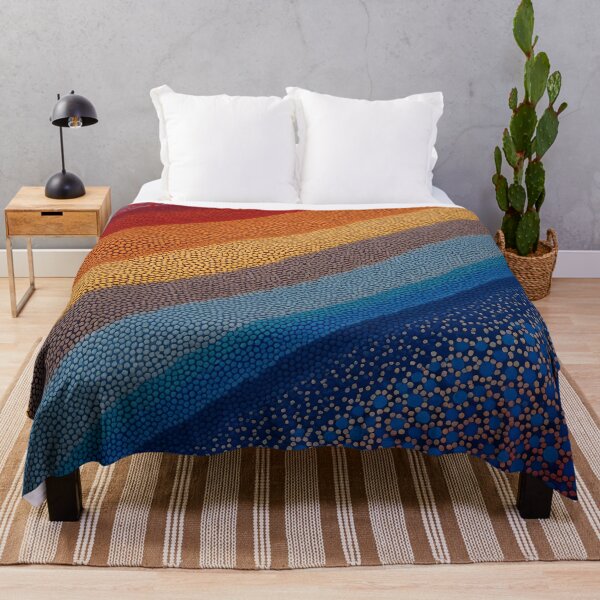 Item preview, Aboriginal Inspired Dot Art - Colorful Sand Lines designed and sold by GrinGalore.