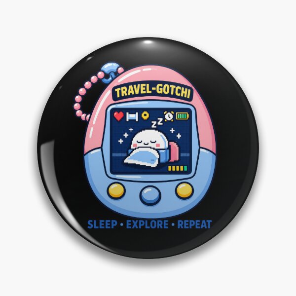 Item preview, Japan Travel Cute Virtual Pet Sleep Explore Repeat designed and sold by TheTrendsDesk.