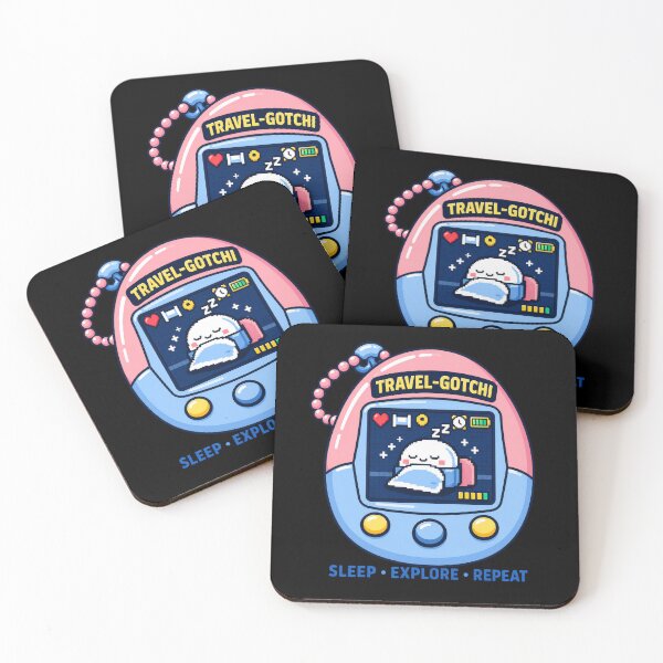 Item preview, Japan Travel Cute Virtual Pet Sleep Explore Repeat designed and sold by TheTrendsDesk.