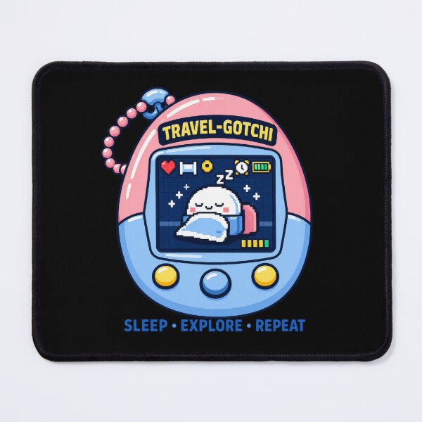 Item preview, Japan Travel Cute Virtual Pet Sleep Explore Repeat designed and sold by TheTrendsDesk.