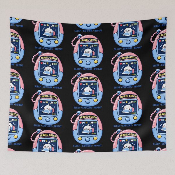 Item preview, Japan Travel Cute Virtual Pet Sleep Explore Repeat designed and sold by TheTrendsDesk.