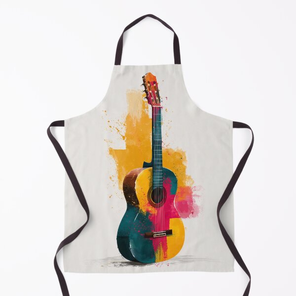 Item preview, classical guitar drawing artwork designed and sold by gut2000.