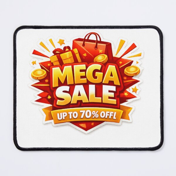 Item preview, Mega Sale – Up to 70% Off Shopping Sticker designed and sold by Jyotisima8929.