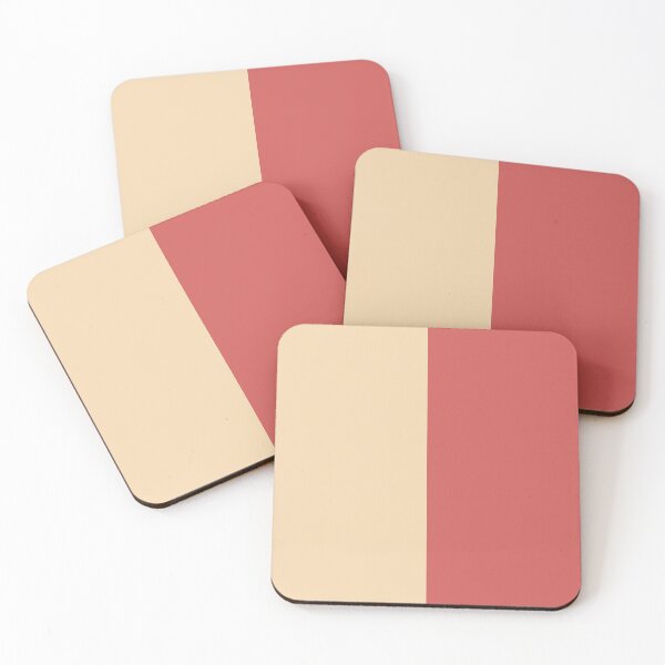 Item preview, Red and Apricot Two Tone Split Colors designed and sold by Jeallan Designs.