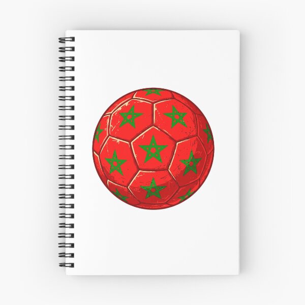 Item preview, Morocco Football Flag Ball Vintage Soccer Design designed and sold by YounexxART.