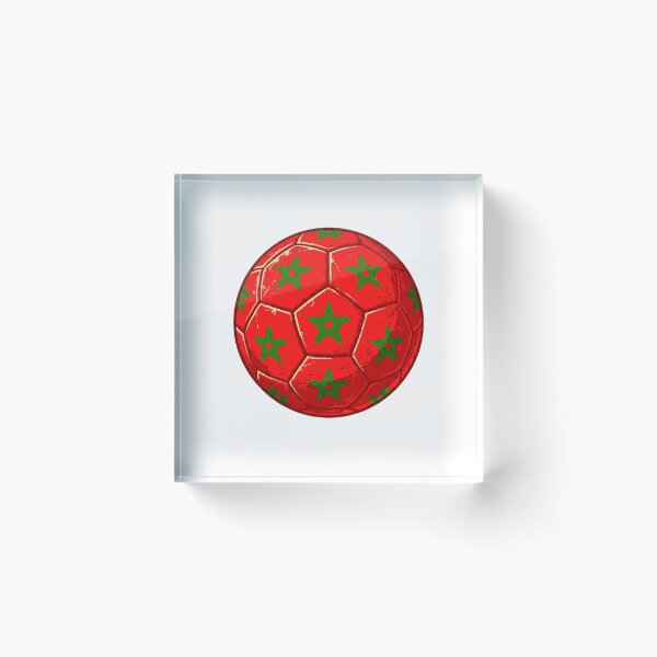 Item preview, Morocco Football Flag Ball Vintage Soccer Design designed and sold by YounexxART.