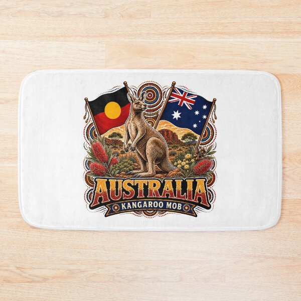 Item preview, Proud Land Down Under – Aboriginal-Inspired Map Design designed and sold by Holiday-Hunter.