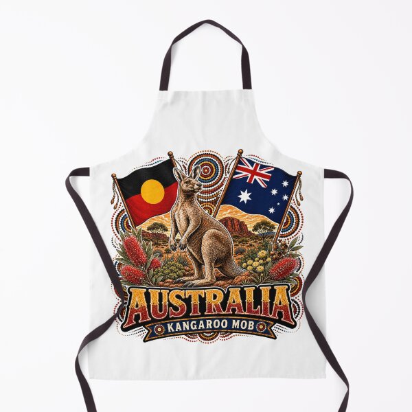 Item preview, Proud Land Down Under – Aboriginal-Inspired Map Design designed and sold by Holiday-Hunter.
