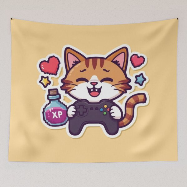 Item preview, AFK Cat Gaming Sticker designed and sold by Stylestickers55.