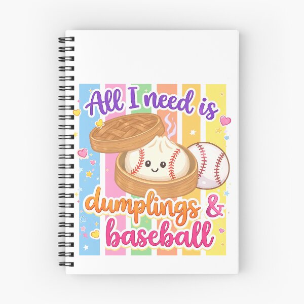 Item preview, All i need is dumplings & baseball designed and sold by Tiny-Love ⭐⭐⭐⭐⭐.