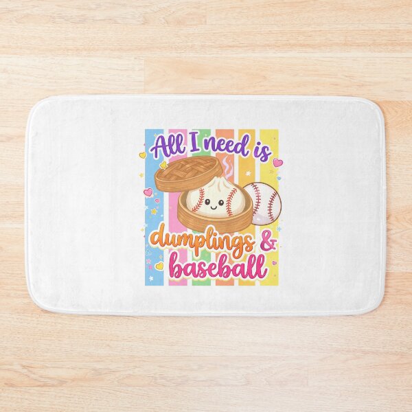 Item preview, All i need is dumplings & baseball designed and sold by Tiny-Love ⭐⭐⭐⭐⭐.