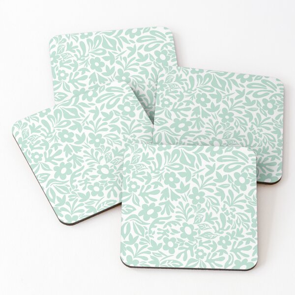 Item preview, Minimalist Core - White Mint Pastel designed and sold by Fabricatemyart.