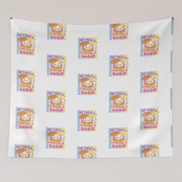 Item preview, All i need is dumplings & baseball designed and sold by Tiny-Love ⭐⭐⭐⭐⭐.