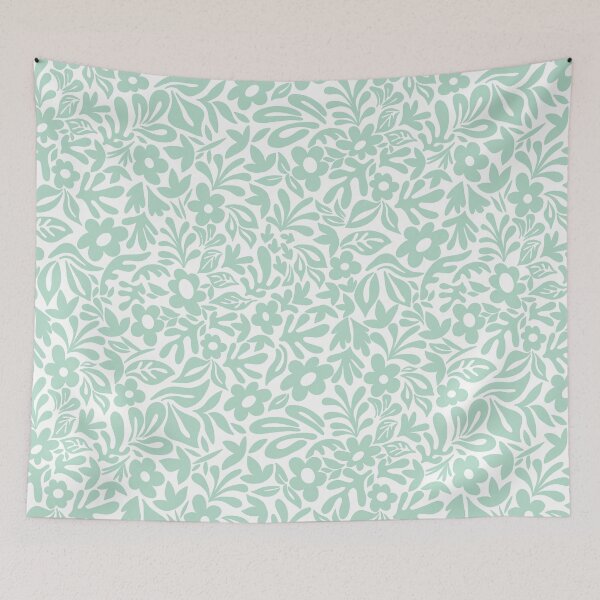 Item preview, Minimalist Core - White Mint Pastel designed and sold by Fabricatemyart.