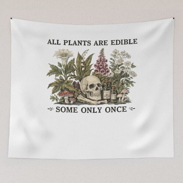 Item preview, All Plants Are Edible Some Only Once Vintage designed and sold by studio-ssaam.