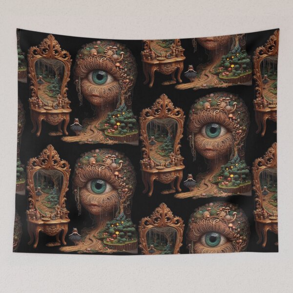 Item preview, The Root Muse Cyclops with Magic Vanity Mirror and Mushroom Forest designed and sold by LujziWorld.