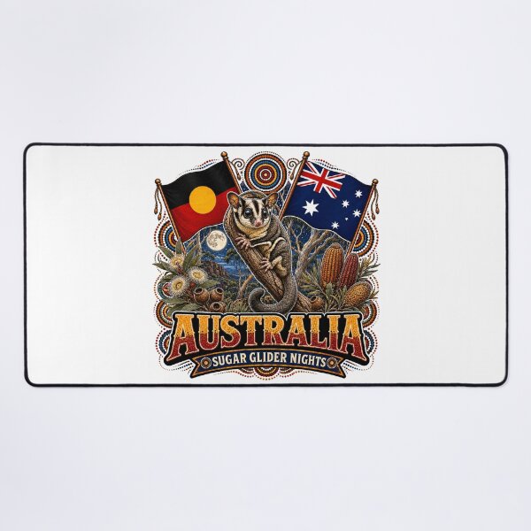 Item preview, Australia Cultural Colours – Aboriginal-Inspired Map Design designed and sold by Holiday-Hunter.