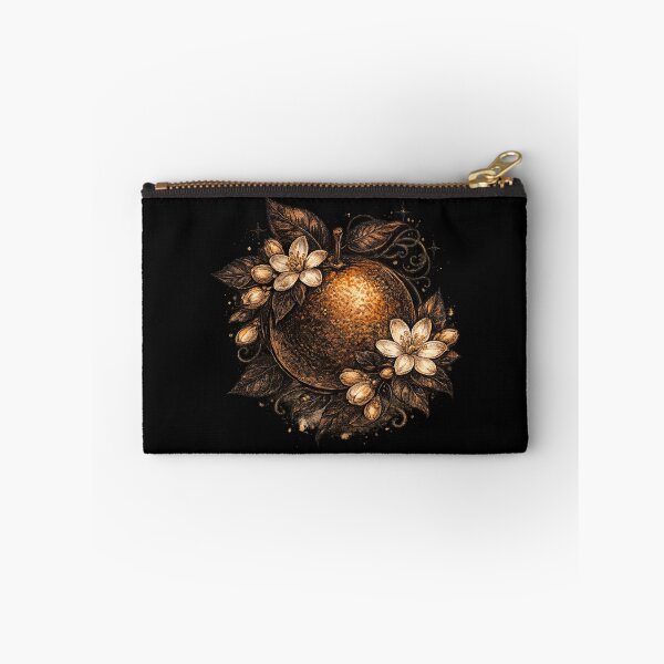 Item preview, Gothic Dark Orange Blossom Botanical Engraving – Dark Academia Citrus Art | Dark Aesthetic Gift designed and sold by irfanshikh.