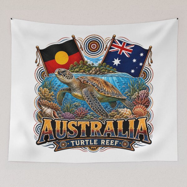 Item preview, Country, Culture and Pride – Aboriginal-Inspired Map Design designed and sold by Holiday-Hunter.