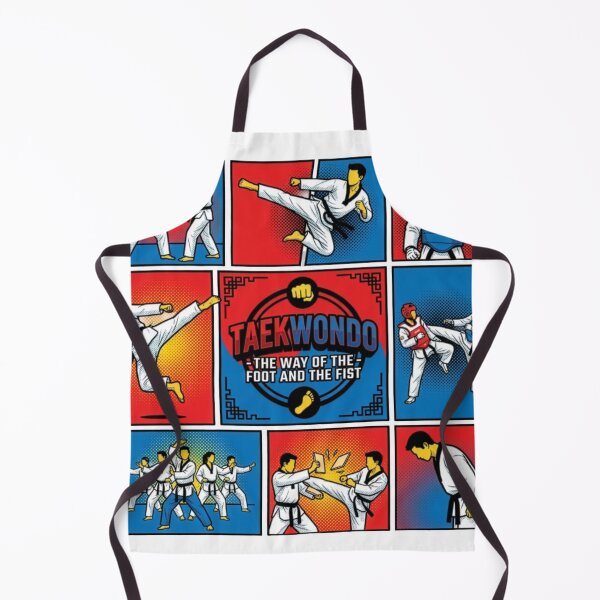 Item preview, Taekwondo Pop Art Grid – The Way of the Foot and Fist Martial Arts Design designed and sold by redsharkuk.