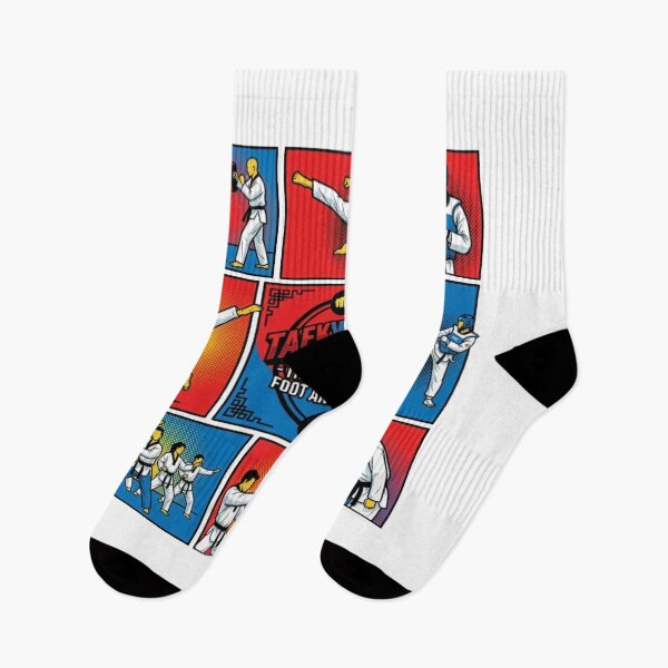 Item preview, Taekwondo Pop Art Grid – The Way of the Foot and Fist Martial Arts Design designed and sold by redsharkuk.
