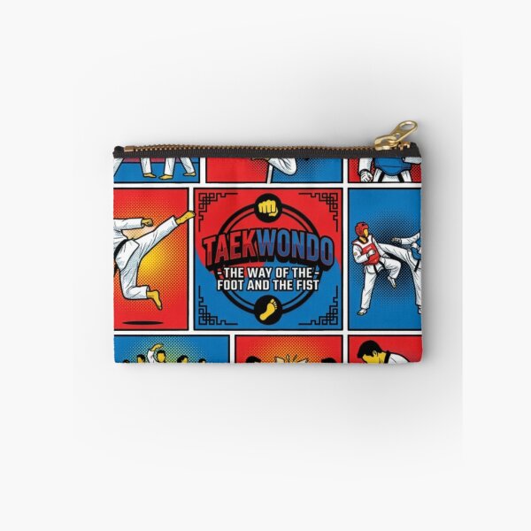 Item preview, Taekwondo Pop Art Grid – The Way of the Foot and Fist Martial Arts Design designed and sold by redsharkuk.