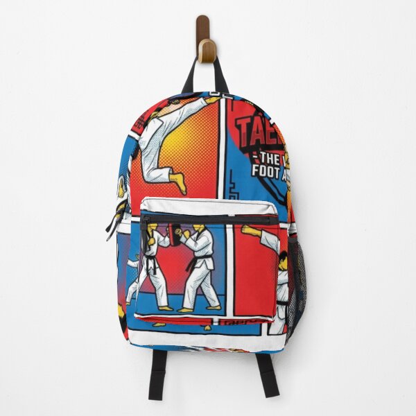 Item preview, Taekwondo Pop Art Grid – The Way of the Foot and Fist Martial Arts Design designed and sold by redsharkuk.