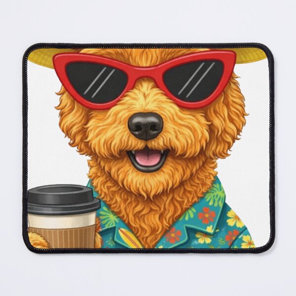 Item preview, Golden Doodle Wearing Sunglasses designed and sold by vectcd.