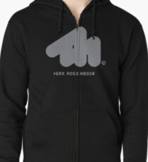 Sudadera con capucha y cremallera Camiseta con cuello en V negro (Splatoon 2)