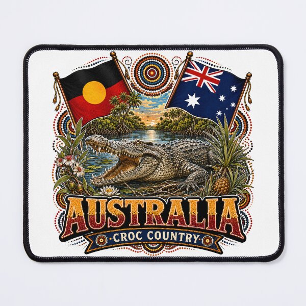 Item preview, Australian Unity – Aboriginal-Inspired Map Design designed and sold by Holiday-Hunter.