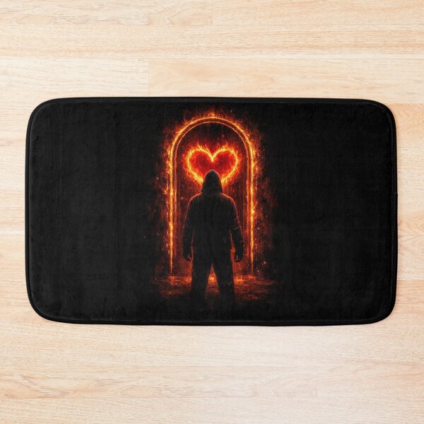 Item preview, ​Burning Heart Portal Hooded Figure Aesthetic designed and sold by Timeless Junction.
