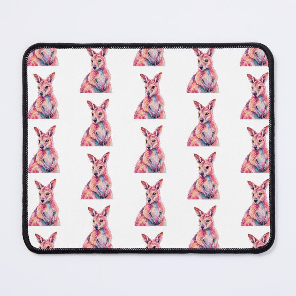 Item preview, Cute Colorful Wallaby – Modern Palette Knife Animal Painting designed and sold by SLGA-Designs.