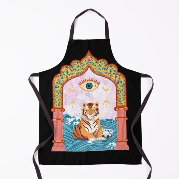 Item preview, Mystic Tiger — Ornate Arch Evil Eye Celestial Art | Bohemian Tiger Print  designed and sold by ChasingRabbit05.