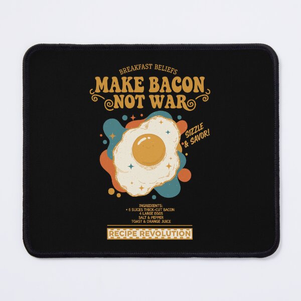 Item preview, Breakfast Make Bacon Not War Funny Brunch Food designed and sold by LuminOrb.