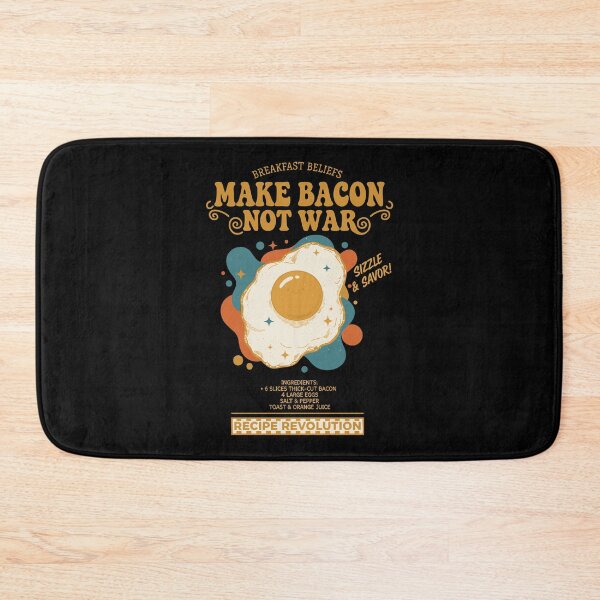 Item preview, Breakfast Make Bacon Not War Funny Brunch Food designed and sold by LuminOrb.