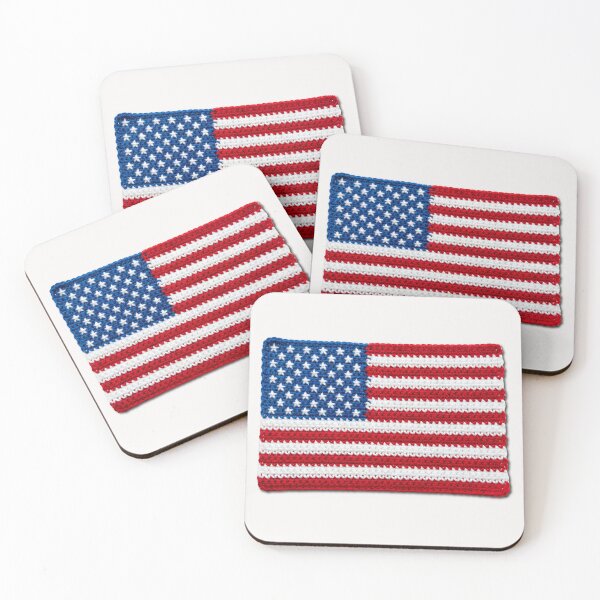 Item preview, Crochet American Flag designed and sold by TackyTime.