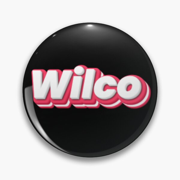 Item preview, Wilco Retro 3D Typography Bold Red White designed and sold by creativerooney.