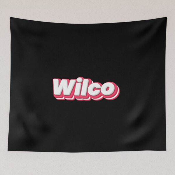 Item preview, Wilco Retro 3D Typography Bold Red White designed and sold by creativerooney.