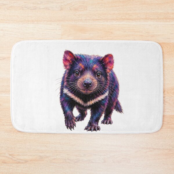 Item preview, Cute Colorful Tasmanian Devil – Modern Palette Knife Animal Painting designed and sold by SLGA-Designs.
