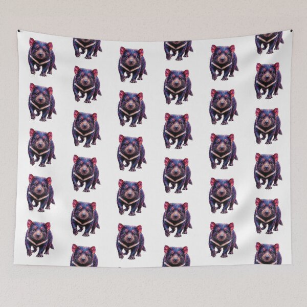 Item preview, Cute Colorful Tasmanian Devil – Modern Palette Knife Animal Painting designed and sold by SLGA-Designs.