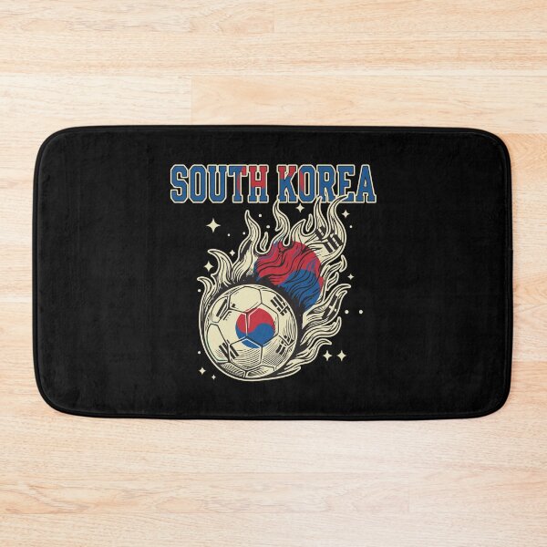 Item preview, South Korea Soccer Flaming Ball Retro Football Fan Art designed and sold by BrownHorse90s.